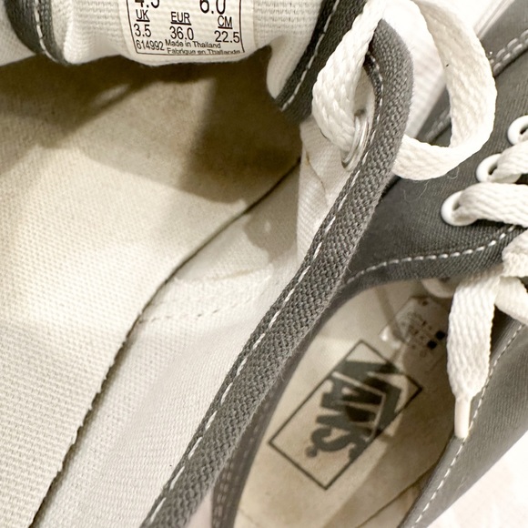 Vans Unisex's Authentic LO PRO Sneakers 4 Men US / 5.5 Women US (Pewter/White) - Picture 6 of 9